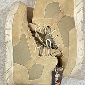 Free Soldier ACC0021 Mens Tan Tactical Military Ankle Hiking Boots Size 13